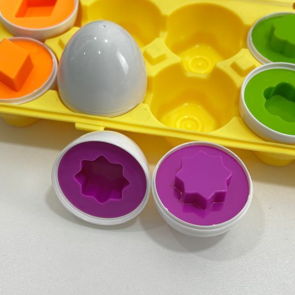 Развивающий сортер Яйца в лотке Геометрические фигуры YG Toys FXB-4 фото