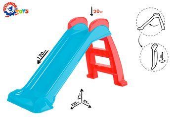 Горка пластиковая детская Technok Toys (71х51х123 см, длина спуска 120 см, максимальная нагрузка 20 кг.) 8065 фото