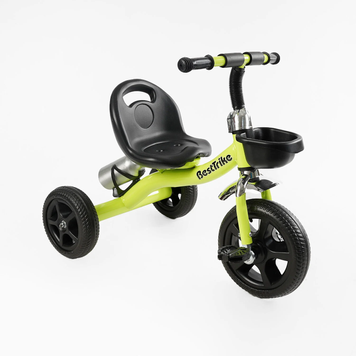 Велосипед трехколесный детский (колеса EVA, корзинка, бутылочка) Best Trike,пакунок малюка BS-11823 фото