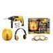 Набір інструментів іграшкових T068 шуруповерт(світло,обертається насадка), каска 21-18-8см, окуляри, навушники T068 фото 6