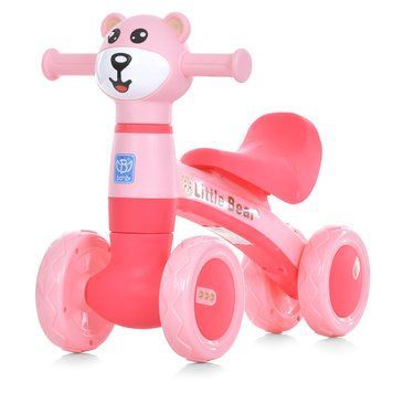 Детский беговел-велобег 1.5-3 года музыка свет Bambi Розовый M 5762 фото