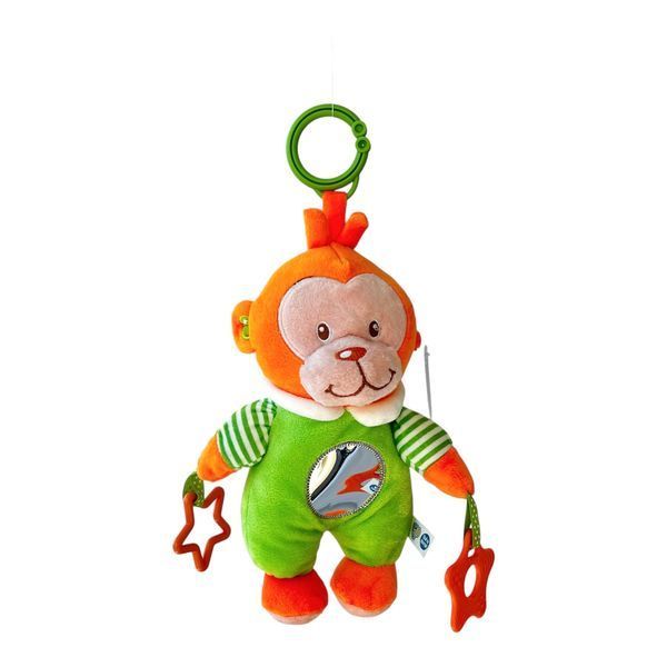Подвеска на коляску Limo Toy D8041 Обезьянка и слоник 30 см с прорезывателем D8041 фото