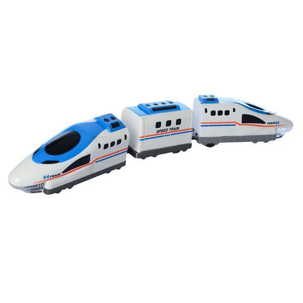 Детская железная дорога большая Train Rail Car" "Экспресс" на батарейках,98 элементов, длина путей 717 см 8870-1 фото