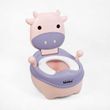 Дитячий горщик-стільчик Bimbo 3054-16 &laquo;Корівка&raquo; рожевий, м&rsquo;яке сидіння, кришка та знімна чаша