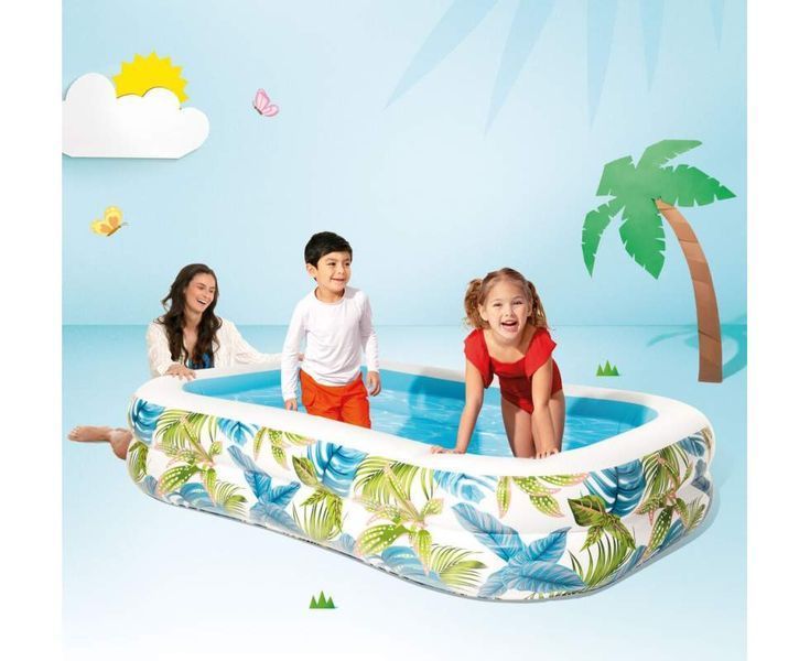 Intex Басейн дитячий надувний 229х152х48см, Об'єм води 600л,пакунок малюка 57177 фото